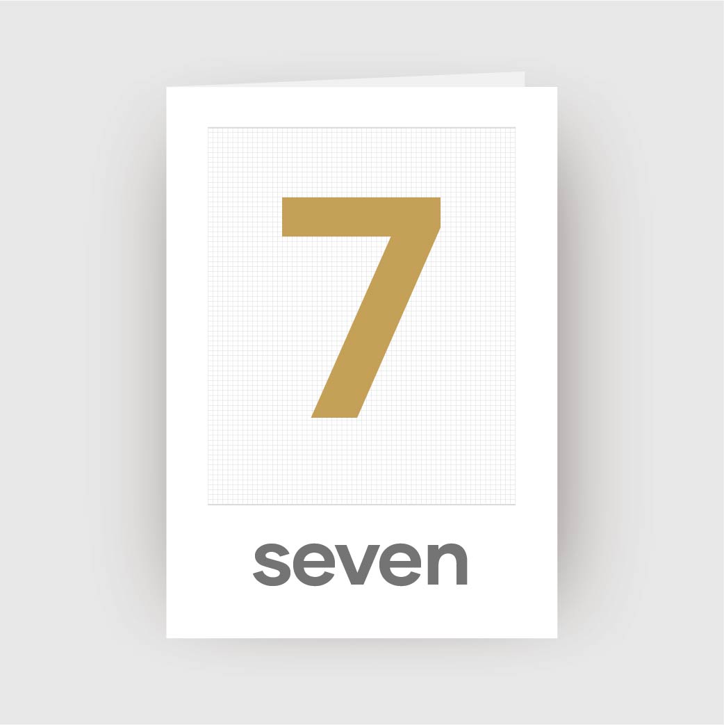 number 7 card